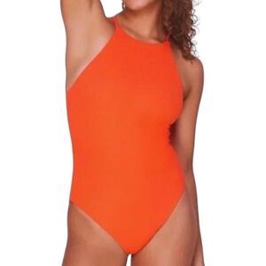 Andie Swim The Asbury Rib One Piece Swimsuit‎ in Sire New Size L
